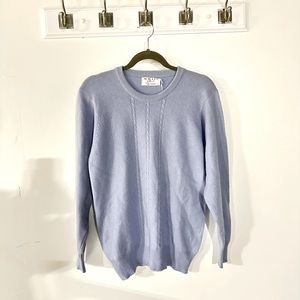 100% Cashmere Periwinkle Sweater (NWOT)